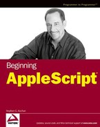 Beginning AppleScript® 