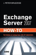 Cover image for Exchange Server 2007 How-To: Real Solutions for Exchange Server 2007 SP1 Administrators