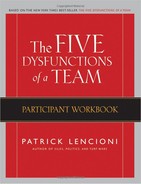 The Five Dysfunctions of a Team, Participant Workbook 