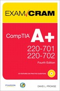 CompTIA A+ Exam Cram, Fourth Edition 