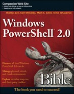 Cover image for Windows PowerShell® 2.0 Bible