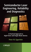 Chapter 7: Novel diagnostic laser data for active layer material integrity; impurity trapping effects; and mirror temperatures