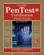 Cover image for CompTIA PenTest+ Certification Practice Exams (Exam PT0-001)