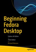 Cover image for Beginning Fedora Desktop: Fedora 28 Edition