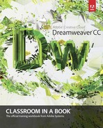 Cover image for Adobe® Dreamweaver® CC Classroom in a Book®