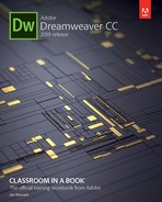 Adobe Dreamweaver CC Classroom in a Book (2019 Release) 