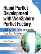 Cover image for Rapid Portlet Development with WebSphere Portlet Factory: Step-by-Step Guide for Building Your Own Portlets