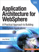Cover image for Application Architecture for WebSphere: A Practical Approach to Building WebSphere Applications