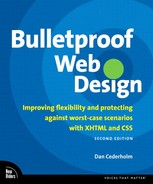 Bulletproof Web Design: Improving flexibility and protecting against worst-case scenarios with XHTML and CSS, Second Edition 