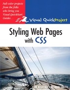 Styling Web Pages with CSS: Visual QuickProject Guide 