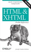 HTML & XHTML Pocket Reference, 4th Edition 