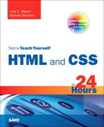 Sams Teach Yourself HTML and CSS in 24 Hours 