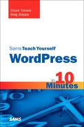 Cover image for Sams Teach Yourself WordPress in 10 Minutes