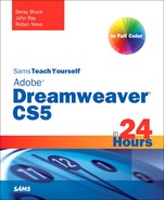 Cover image for Sams Teach Yourself Dreamweaver CS5 in 24 Hours