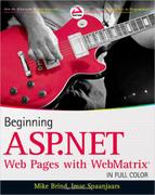 Cover image for Beginning ASP.NET Web Pages with WebMatrix®