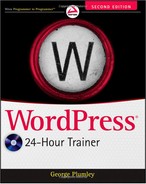 WordPress® 24-Hour Trainer, Second Edition 
