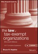 Cover image for The Law of Tax-Exempt Organizations + Website, 2017 Cumulative Supplement, 11th Edition