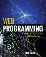 Web Programming with HTML5, CSS, and JavaScript 