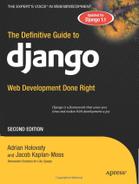 Cover image for The Definitive Guide to Django: Web Development Done Right, Second Edition