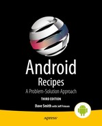 Android Recipes: A Problem-Solution Approach, Third Edition 