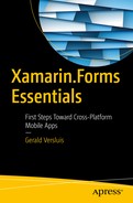 Cover image for Xamarin.Forms Essentials: First Steps Toward Cross-Platform Mobile Apps