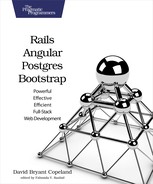 Rails, Angular, Postgres, and Bootstrap 