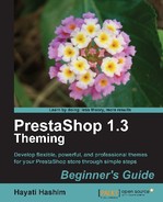 Cover image for PrestaShop 1.3 ThemingBeginner’s Guide