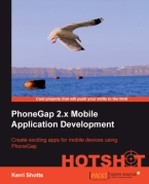 Cover image for PhoneGap 2.x Mobile Application Development HOTSHOT