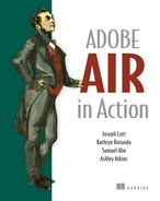 Cover image for Adobe AIR in Action, Pap/Pas Edition