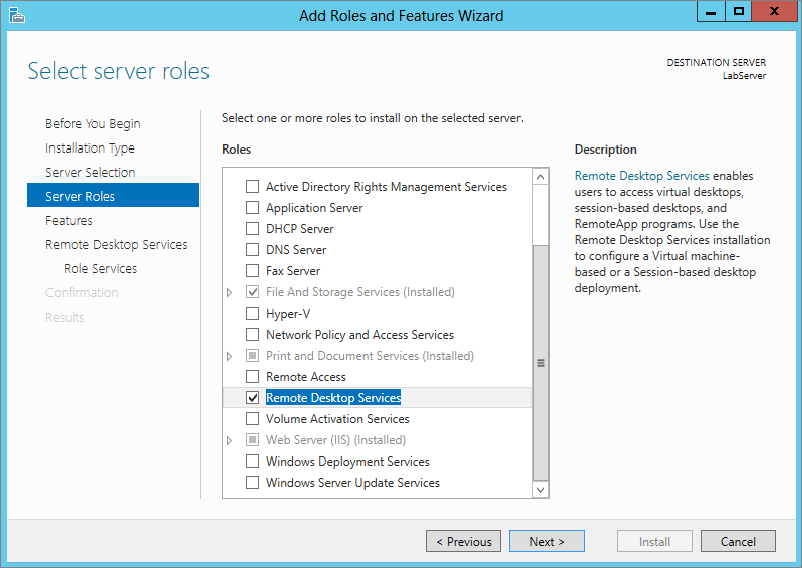 Host install. Служба Remote desktop services. Scan Server. Print and document services в Windows Server. Remote scan Server.